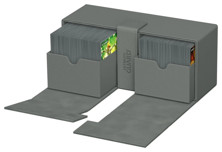 Ultimate Guard Twin Flip'n'Tray 266+ Grey Monocolor — official angle 7