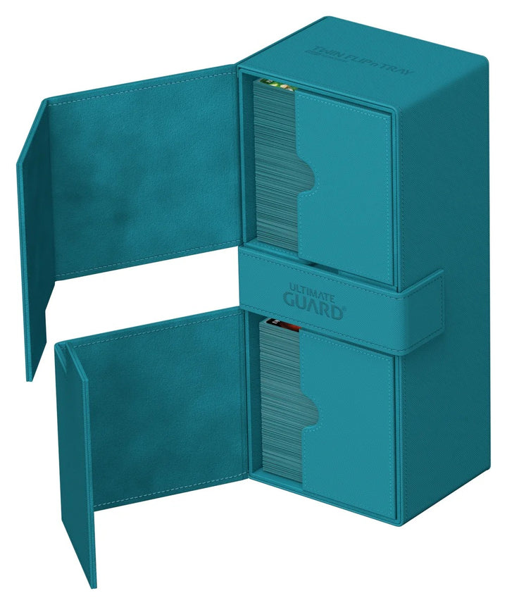 Ultimate Guard Twin Flip'n'Tray 266+ Petrol Monocolor — official angle 4