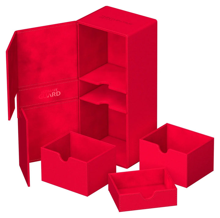 Ultimate Guard Twin Flip'n'Tray 266+ Red Monocolor — official feature / angle 6