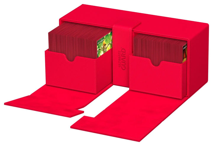 Ultimate Guard Twin Flip'n'Tray 266+ Red Monocolor — official angle 7