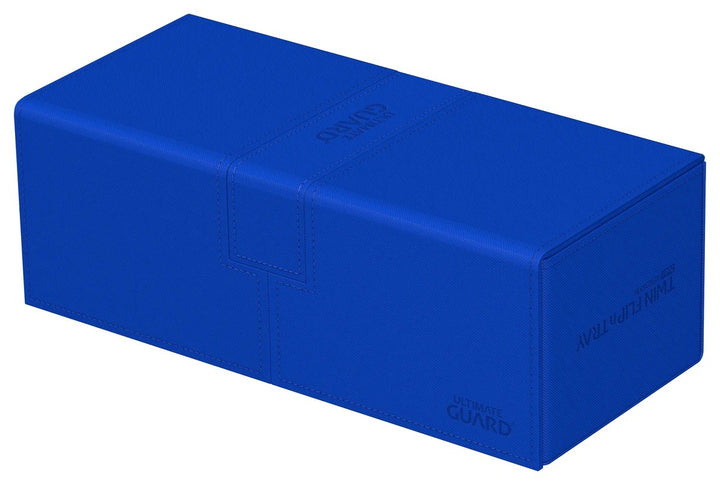 Ultimate Guard Twin Flip'n'Tray 266+ Blue Monocolor — official angle / open or side