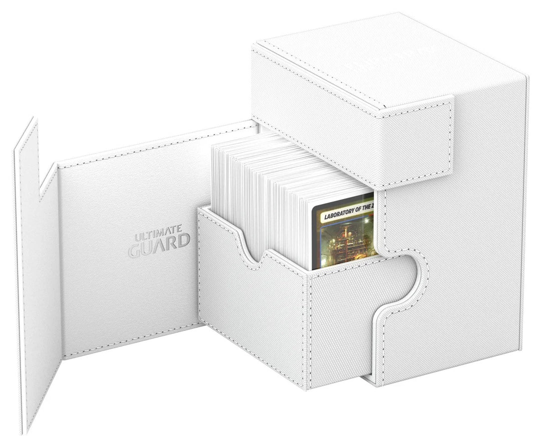 Ultimate Guard Flip'n'Tray 133+ Monocolor – White — official angle 3