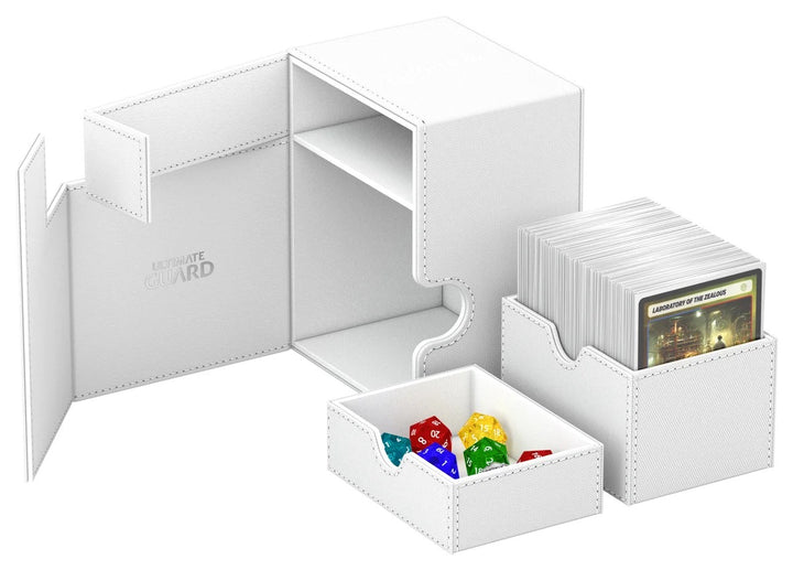 Ultimate Guard Flip'n'Tray 133+ Monocolor – White — official angle 4