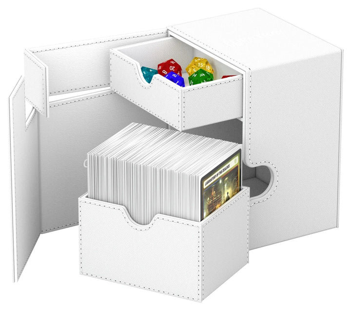 Ultimate Guard Flip'n'Tray 133+ Monocolor – White — official open / interior