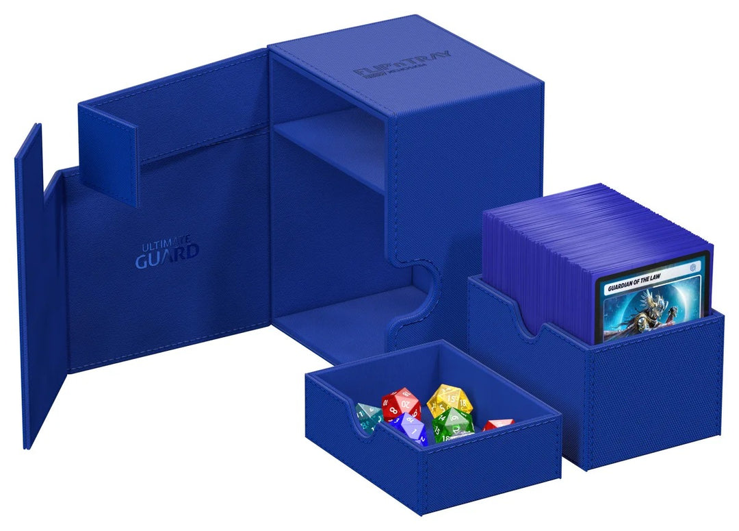 Ultimate Guard FlipnTray 133+ Monocolor - Blue — official angle 4