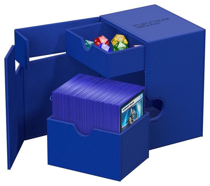 Ultimate Guard FlipnTray 133+ Monocolor - Blue — official open / interior