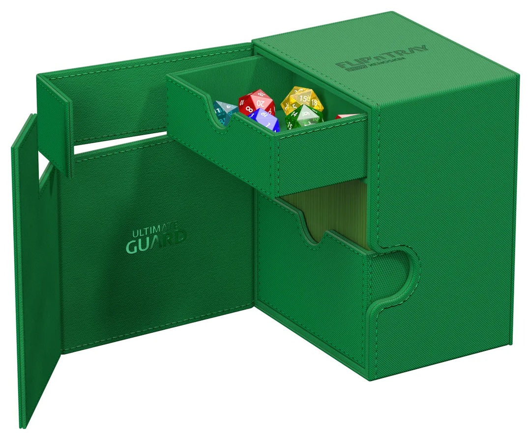 Ultimate Guard Flip'n'Tray 133+ Monocolor – Green — official feature / angle 6