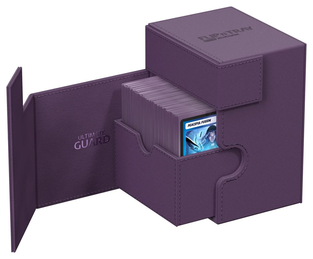 Ultimate Guard Flip'n'Tray 133+ Monocolor – Purple — official angle 3
