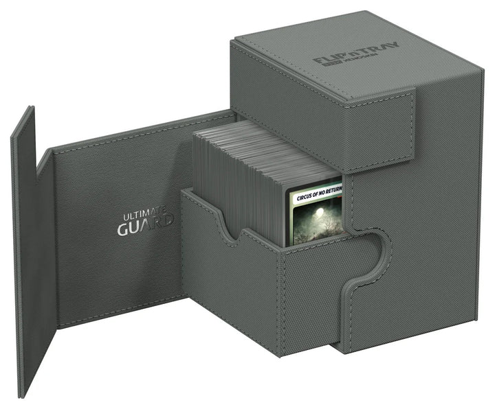 Ultimate Guard FlipnTray 133+ Monocolor - Grey — official angle 3