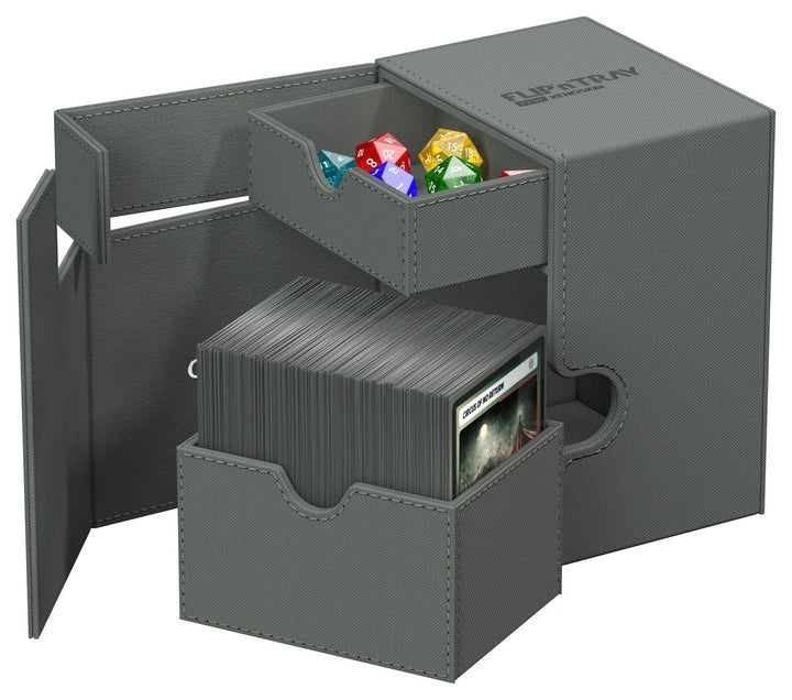 Ultimate Guard FlipnTray 133+ Monocolor - Grey — official open / interior