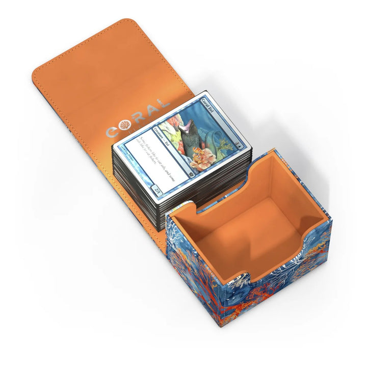 Ultimate Guard Sidewinder 100+ Xenoskin: 2025 Exclusive Coral Places - Fiery Reef — official Ultimate Guard angle 8