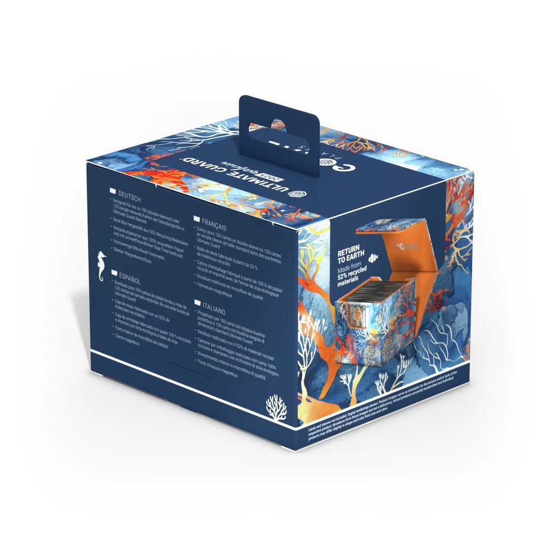 Ultimate Guard Sidewinder 100+ Xenoskin: 2025 Exclusive Coral Places - Fiery Reef — official Ultimate Guard angle 10
