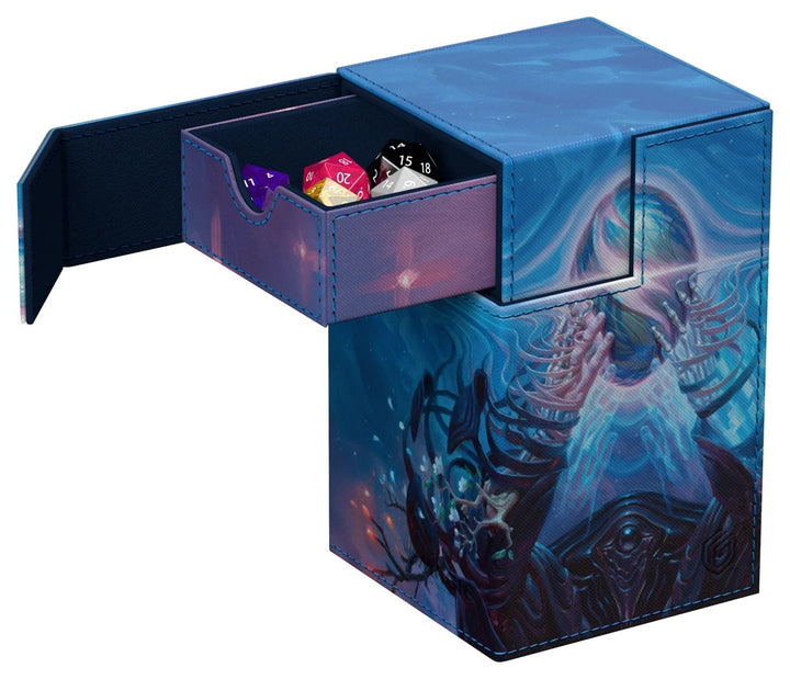 Deck Box: Flip`n`Tray: 100+: Magic the Gathering: Edge of Eternities: The Endstone — official angle / open or side