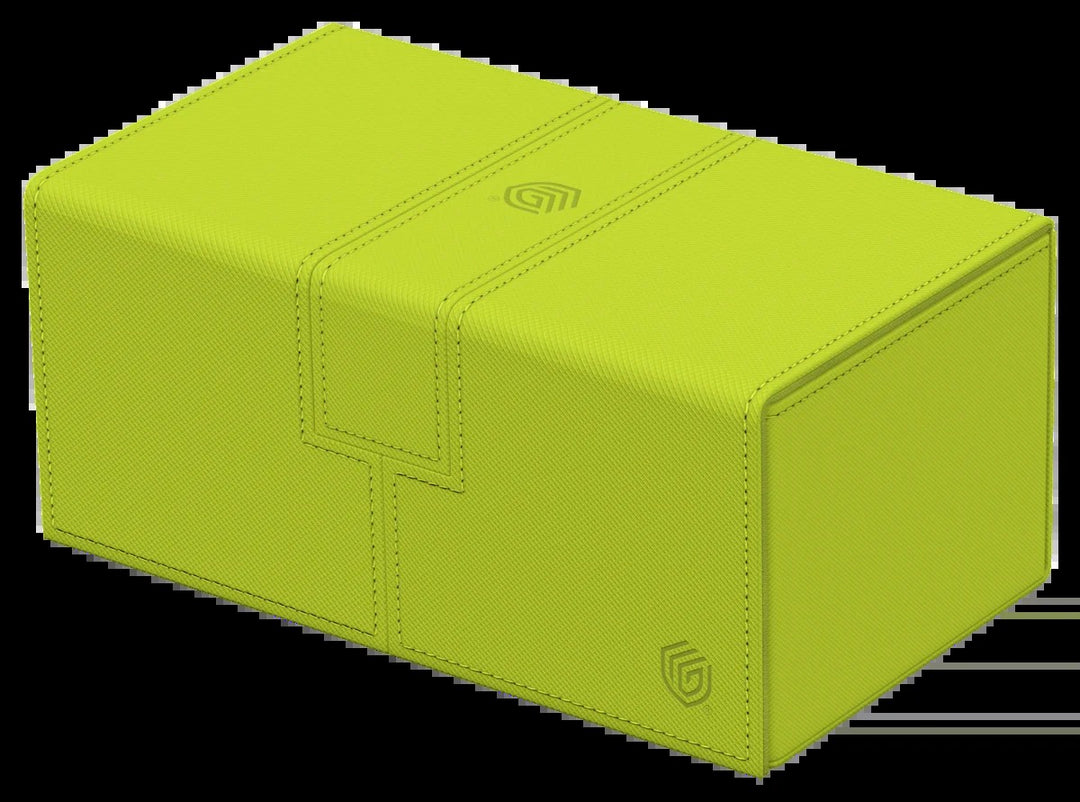 Ultimate Guard: Twin Flip'n'Tray 200+ Summer Edition - Lime — official angle / open or side