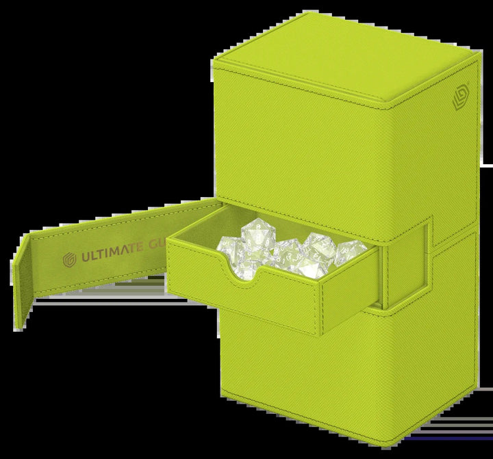 Ultimate Guard: Twin Flip'n'Tray 200+ Summer Edition - Lime — official angle 3
