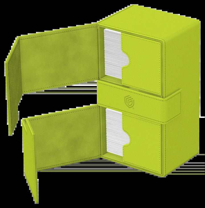 Ultimate Guard: Twin Flip'n'Tray 200+ Summer Edition - Lime — official angle 4