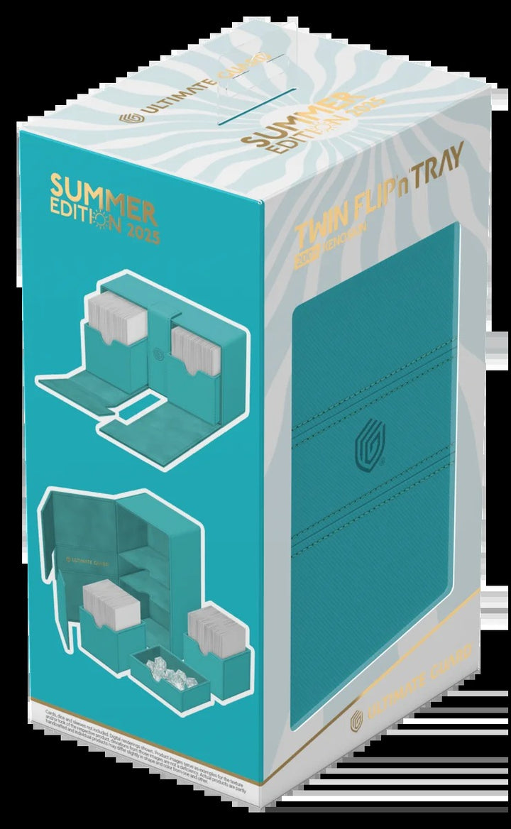 Ultimate Guard: Twin Flip'n'Tray 200+ Summer Edition - Lagoon — official angle 8