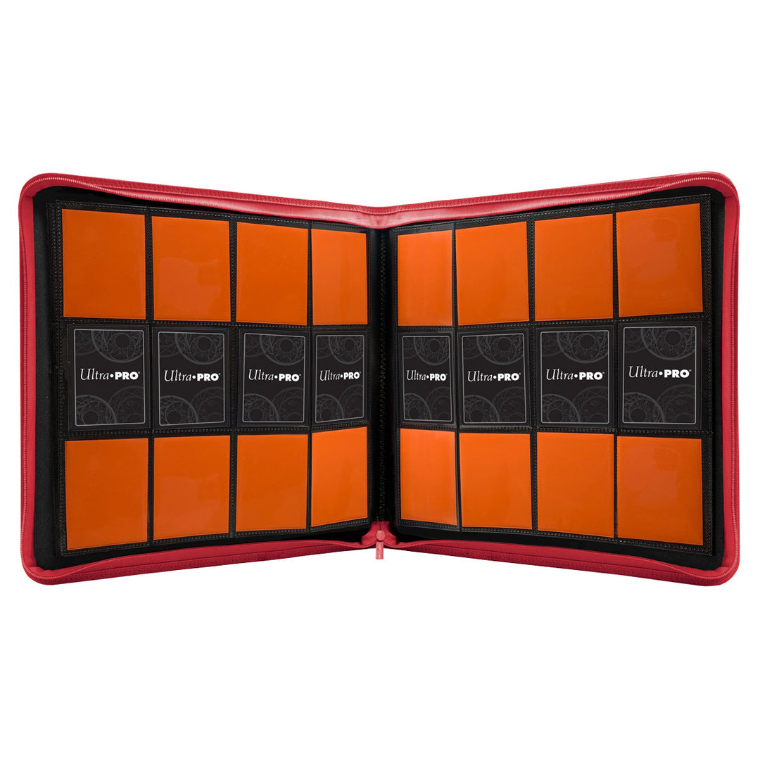 Ultra Pro PRO Binder: 12-Pocket Zippered - Red