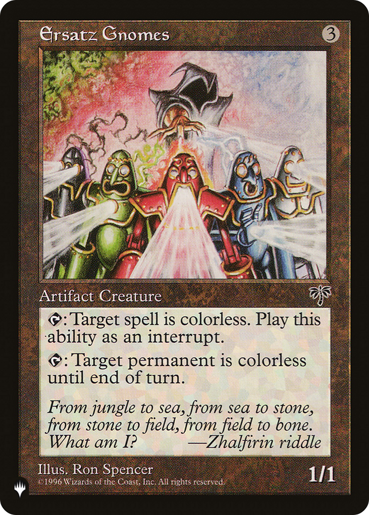 Ersatz Gnomes (LIST-) - The List