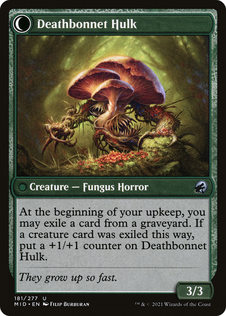 Deathbonnet Sprout (MID-181) - Innistrad: Midnight Hunt: (Double Faced Transform) Foil