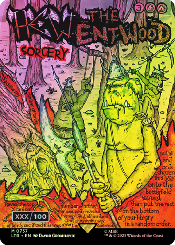 Hew the Entwood (LTR-737) - The Lord of the Rings: Tales of Middle-earth (Borderless) Foil