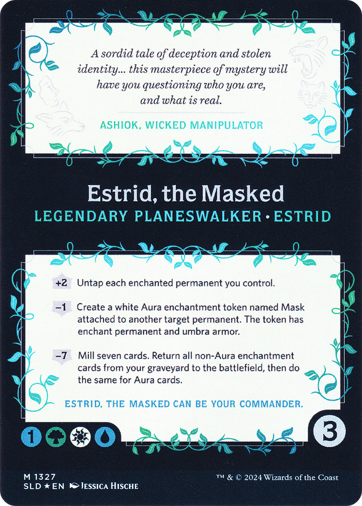 Estrid, the Masked // Estrid, the Masked (SLD-1327) - Secret Lair Drop (Borderless) Foil