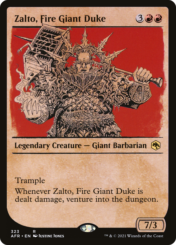 Zalto, Fire Giant Duke (Showcase) (AFR-323) - Adventures in the Forgotten Realms: (Showcase)