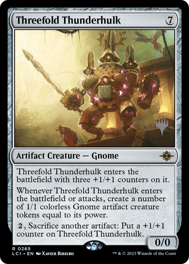 Threefold Thunderhulk (PPLCI-265P) - The Lost Caverns of Ixalan Promos