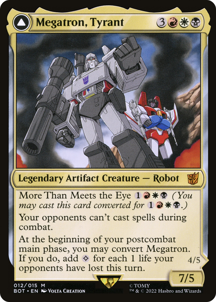 Megatron, Tyrant (BOT-012) - Transformers: (convertdfc) Foil