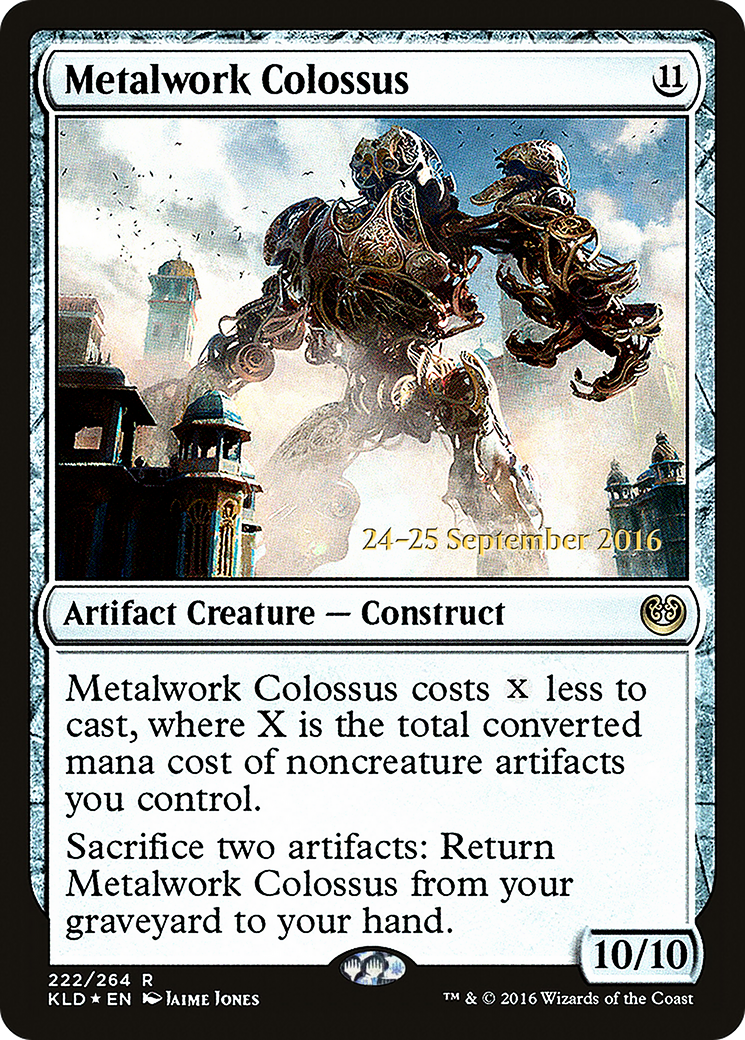 Metalwork Colossus (PRE-222) - Kaladesh Promos Foil