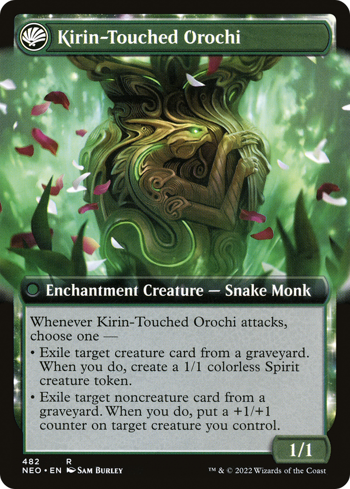 Teachings of the Kirin (Extended Art) (NEO-482) - Kamigawa: Neon Dynasty: (Extended Art, fandfc, enchantment) Foil