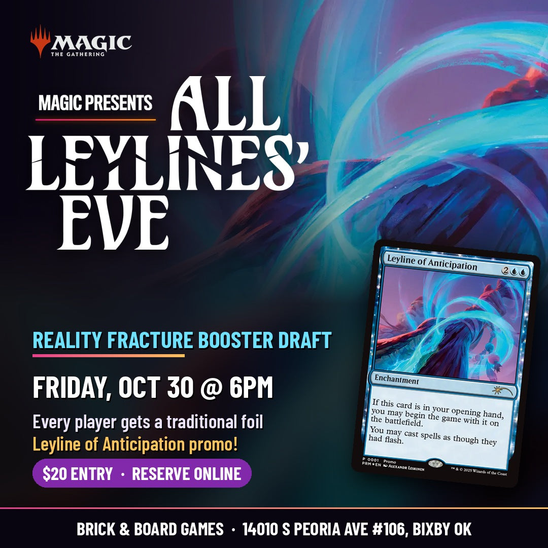 All Leylines' Eve Reality Fracture Draft at Brick & Board Games, Oct 30 at 6pm