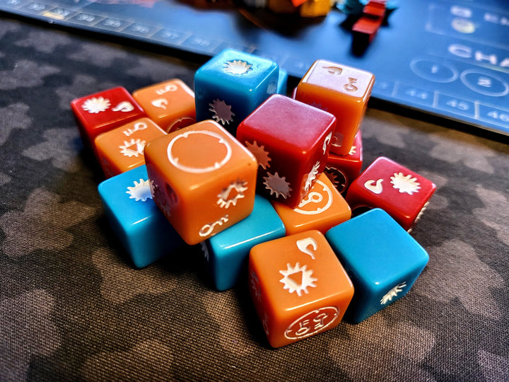 Arcs — components 2 dice