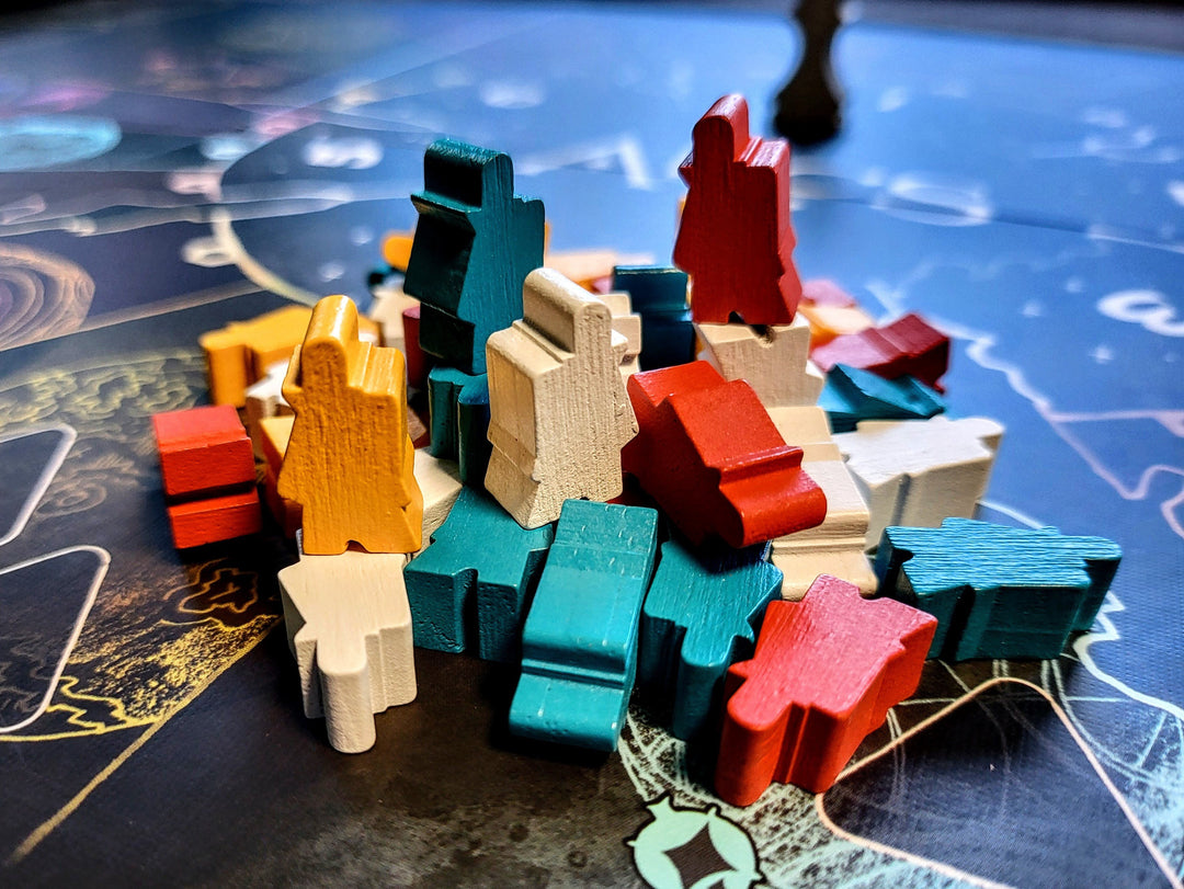 Arcs — board play 2 pieces on map