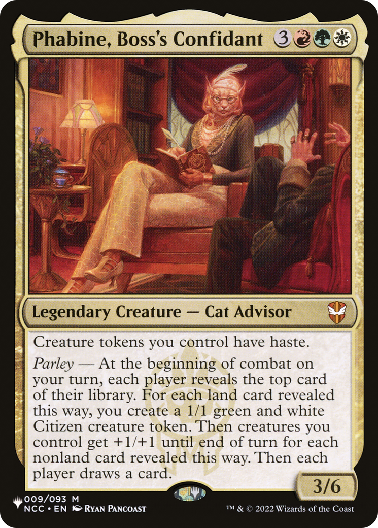 Phabine, Boss's Confidant (LIST-009/093) - The List
