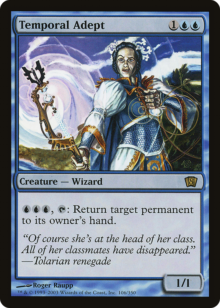 Temporal Adept (8ED-106★) - Eighth Edition Foil
