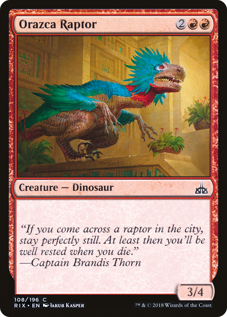 Orazca Raptor (RIX-108) - Rivals of Ixalan Foil