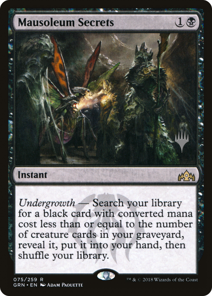 Mausoleum Secrets (PPTHB-75P) - Guilds of Ravnica Promos