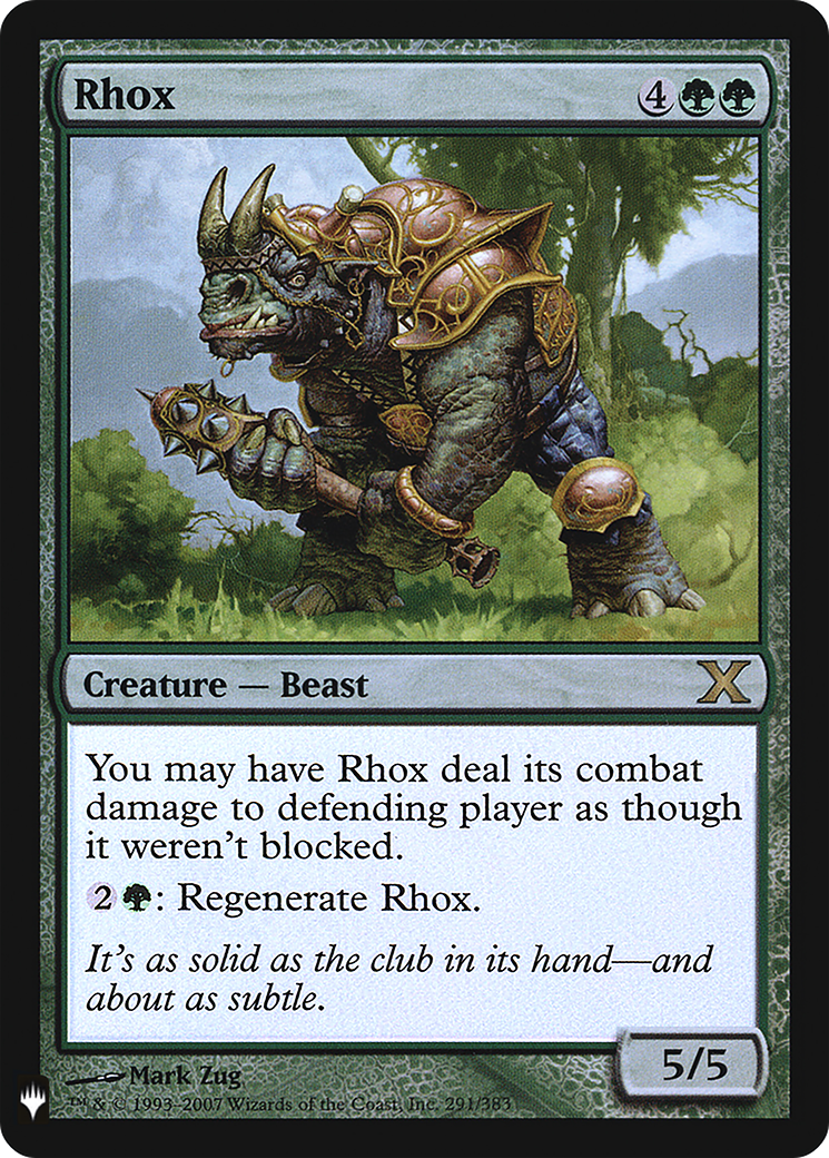 Rhox (LIST-291) - The List Foil