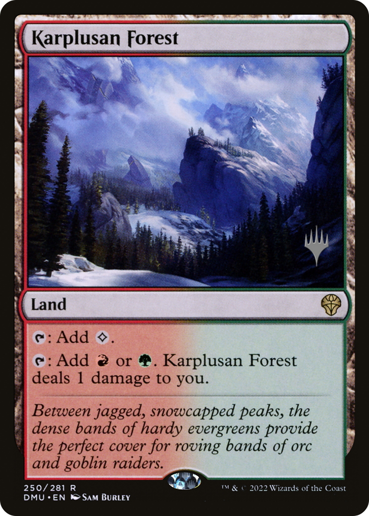 Karplusan Forest (PPDMU-250P) - Dominaria United Promos