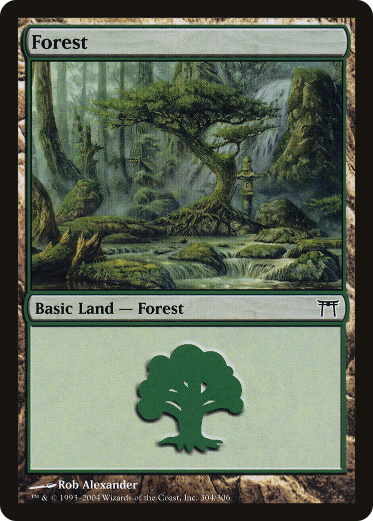 Forest (304) (CHK-304) - Champions of Kamigawa