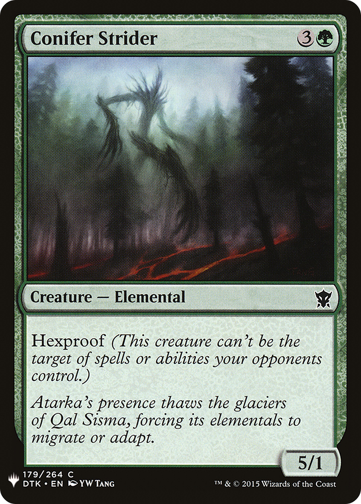 Conifer Strider (LIST-179) - The List