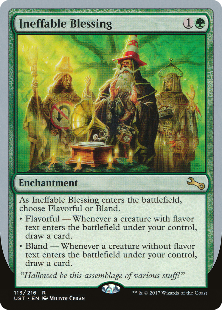 Ineffable Blessing (A) (UST-113A) - Unstable Foil