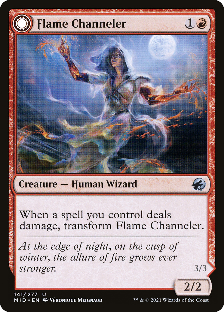 Flame Channeler (MID-141) - Innistrad: Midnight Hunt: (Double Faced Transform)