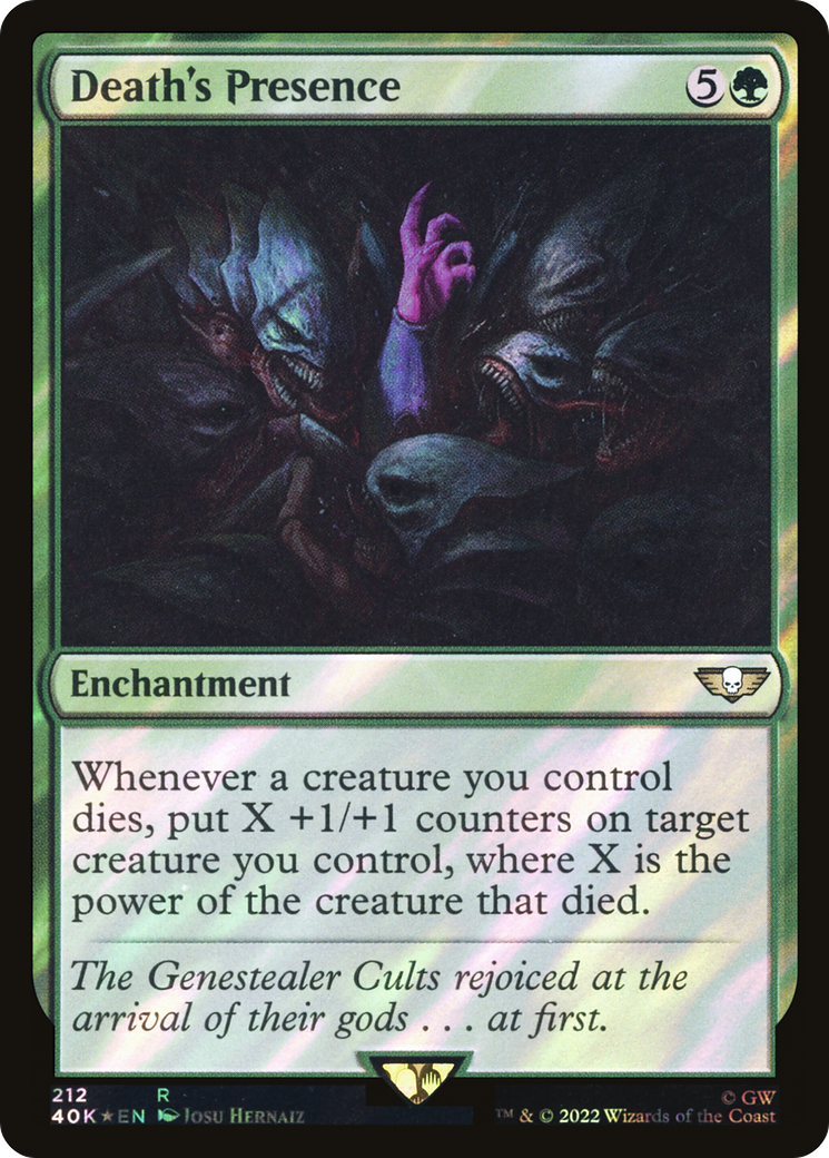 Death's Presence (Surge Foil) (40K-212★) - Warhammer 40,000 Commander Foil