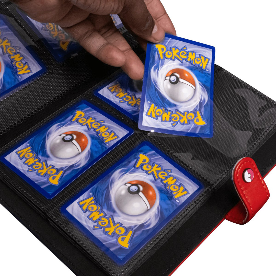 Binder: 4-Pocket: Pokémon: Premium Snap Binder: Red — official manufacturer extra