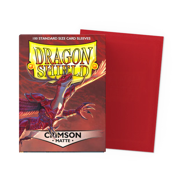 Dragon Shield Sleeves: Standard Matte - Crimson 100CT