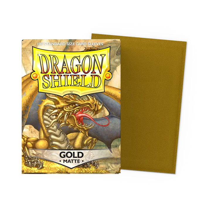 Dragon Shield Sleeves: Standard Matte - Gold 100CT