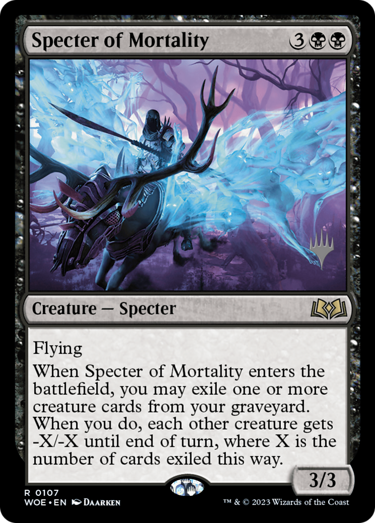 Specter of Mortality (PPWOE-107P) - Wilds of Eldraine Promos Foil