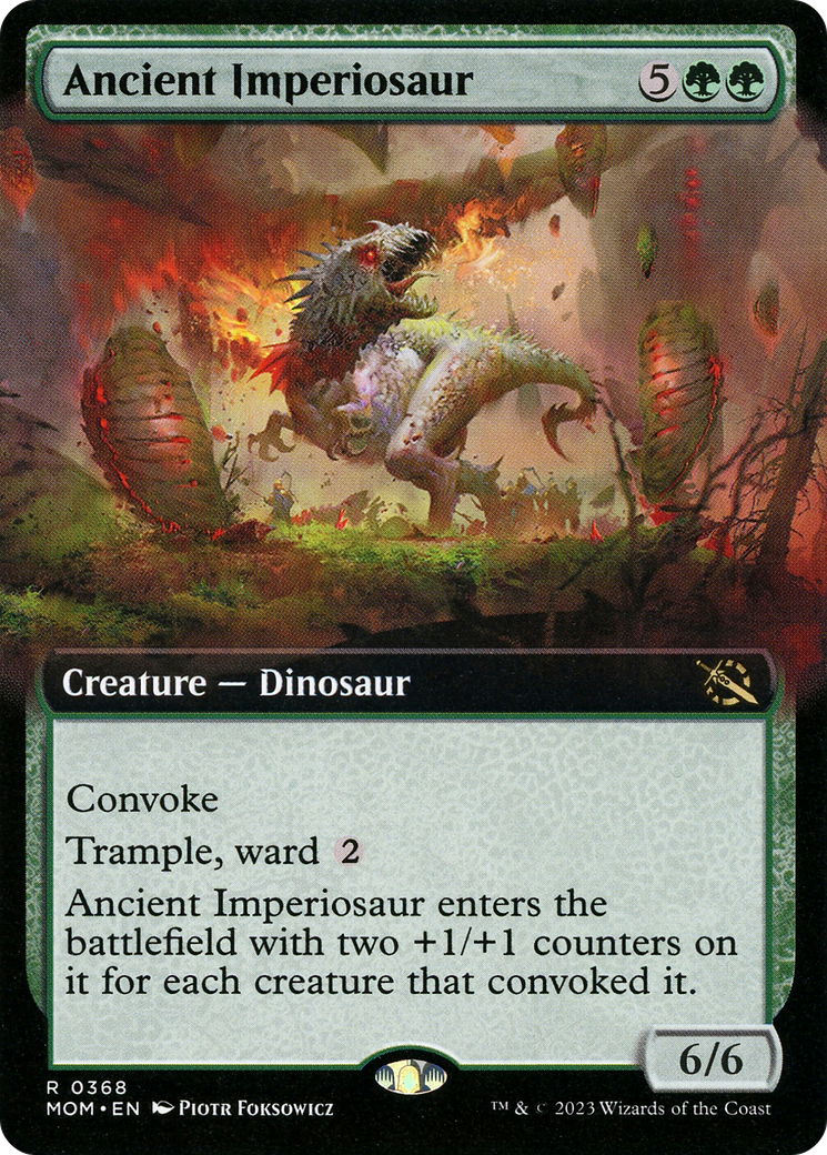 Ancient Imperiosaur (Extended Art) (MOM-368) - March of the Machine: (Extended Art)